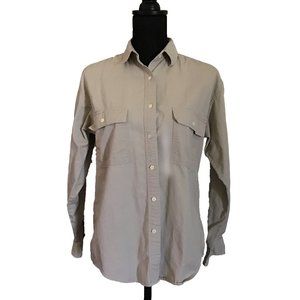 GAP Ladies Khaki Button Down Oxford Small